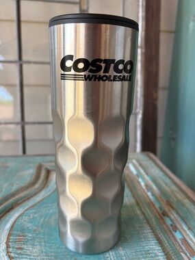Costco Wholesale Stainless Steel Promotional Insulated Mug Tumbler & Lid 16 oz